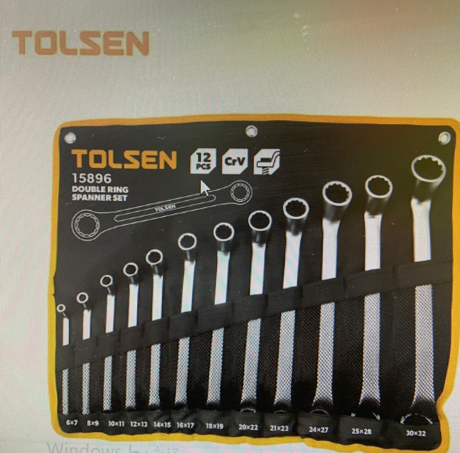 طقم حلق طرفين 12 قطعة مم